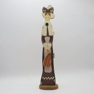 Skinny and Tall Thanksgiving Pilgrim (women) 10" Figure - Fall